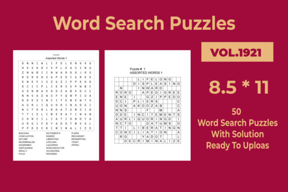 Download Word Search Puzzles Vol 1921 - 1921 Collection