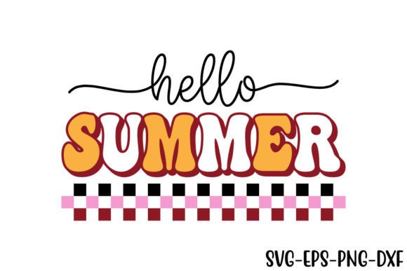 Download Retro Hello Summer Svg Design File - Hello summer svg Collection